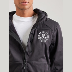 Chaqueta Softshell de Invierno para Hombre, al por Mayor, Cortavientos, Impermeable, Transpirable, Estilo Urbano Liso, con Logotipo Frontal Bordado - Product Image 5