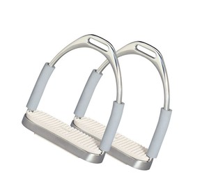 Estribos para montar a caballo resistentes, empuñadura de seguridad ligera de aluminio, base ancha ajustable, OEM ecuestre, novedad - Product Image 2