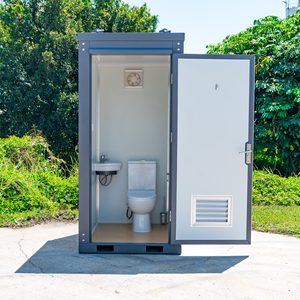 Toilettes portables préfabriquées, salle de bain mobile avec réservoir de déchets, étanche, pour événements extérieurs et camping - Product Image 2