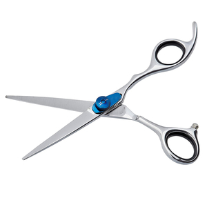 German Steel Hair Cutting Scissors Razor Edged Sharpe Blade Beauty Parlor Scissor With Adjustable Screw And <b>Rubber</b> <b>Ring</b> - Product Image 3