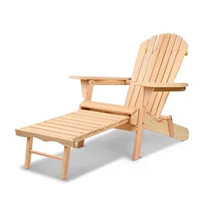 Outdoor Patio Sun Lounger Folding Deck Adirondack Chair Furniture -Jim