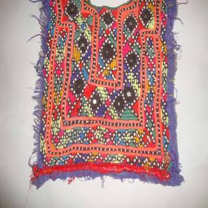 Vêtements islamiques vintage Femmes XXL Afghan Baloch Empiècement Miroir Travail Patch Abaya Robe Dernière Mode Broderie Tissu Matériel - Product Image 3