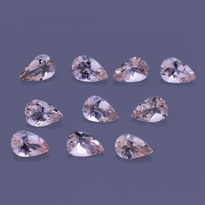 มอร์แกนไนท์ลูกพีชธรรมชาติ8ชิ้นขนาด6x4มม. ตัดลูกแพร์3.36ก้อนก้อนก้อนจากแร่มอร์แกไนต์ขายคุณภาพสูงตัดมา $94 - Product Image 5