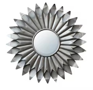 Luxury Modern Gold Plated Finished <b>Wall</b> Mirror Frame Metal <b>Balls</b> Round Frame for Home Hotel Bedroom Living Room <b>Wall</b> Mirror Use - Product Image 5