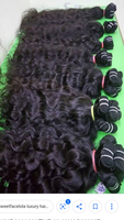 Extensions de cheveux humains indiens naturels, 100% cheveux vierges Remy, couleur naturelle des cheveux