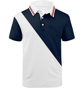 OEM hecho en fábrica de alta calidad 100% algodón para hombres para Polos último diseño con patrón sólido bordado moda al por mayor - Product Image 1