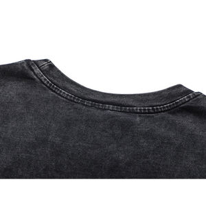 T-shirts à manches longues surdimensionnés à double couche imprimés à l'écran personnalisés 2026 pour hommes, en coton, lavage à l'acide, à manches longues - Product Image 6