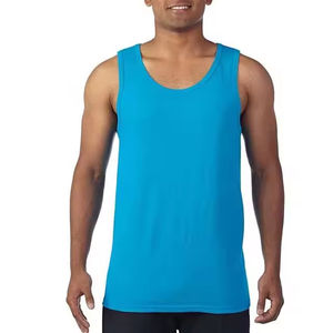 Vente en gros Marque Dernière Mode Hommes Blanc Sans Manches Soft Touch Gym Débardeurs Séchage Rapide Débardeurs à Prix Moins Cher - Product Image 6