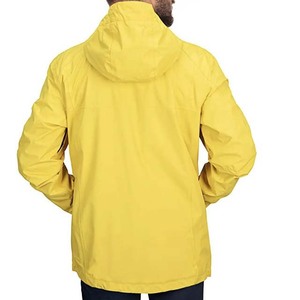 Chaqueta de lluvia ligera para hombre al por mayor, cortavientos para ciclismo y correr, impermeable, con capucha, cuello levantado, decoración bordada - Product Image 4