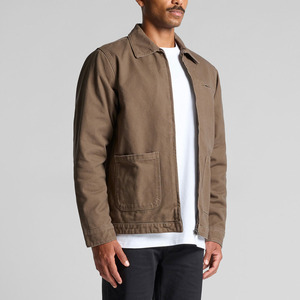 TWILL SPORTS Durable 100% Cotton <b>Duck</b> Canvas Men's Horn Button <b>Jacket</b> Embroidery Front Logo Clean Workwear Design Everyday - Product Image 6