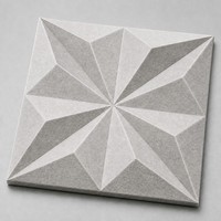 Panneau acoustique 3D Star en fibre de polyester, panneau acoustique absorbant le son, panneau mural Kusdesign