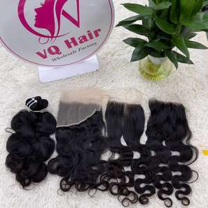 Prix de gros Extensions de cheveux Remy à cuticules alignées Body Wave Frontal sans perte ni emmêlement - Product Image 6