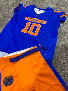 Uniformes de football américain imprimés par sublimation personnalisée de haute qualité ensembles de maillots respirants pour hommes jeunes vêtements de football américain - Product Image 2