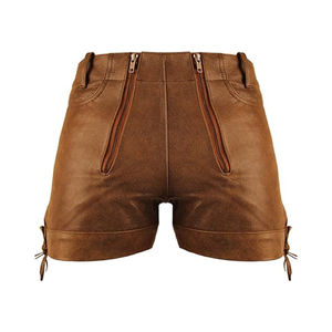 Short en cuir pour hommes à séchage rapide en gros personnalisé à vendre/Dernières arrivées Short en cuir pour hommes à logo personnalisé à la mode - Product Image 1