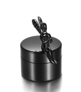 Black <b>Keepsake</b> Urn <b>for</b> Angel Cremation Urns <b>for</b> Human <b>Ashes</b> Stainless Steel Handcrafted Decorative Urns <b>for</b> Funeral Custom Size - Product Image 1
