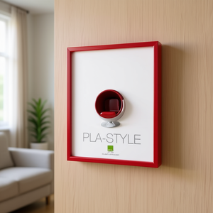 BASIC PLA STYLE Glossy Red <b>Plastic</b> <b>Frame</b> 13x18cm for Bubola & Naibo Product Category <b>Plastic</b> <b>Frames</b> PLA01 RO 04 - Product Image 3