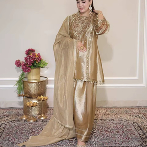 Conjunto de Salwar Kameez de Diseñador Fendy, Bordado con Lentejuelas, Traje Tradicional Elegante para Fiestas Étnicas, para Mujer, Todas las Temporadas, Envío Rápido - Product Image 1