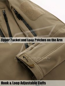 2025 venta al por mayor OEM chaqueta Softshell hombres al aire libre a prueba de viento cortavientos Softshell impermeable chaquetas de los hombres - Product Image 5