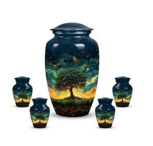 Urne funéraire en aluminium de fabrication artisanale pour une étiquetage privé, conçue pour préserver les cendres en toute sécurité tout en offrant confort, solidité et sérénité. - Product Image 3