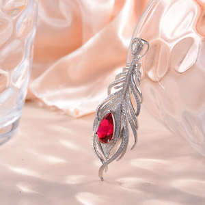 สร้อยคอจี้รูปใบไม้ประดับมอสซาไนต์ 6 กะรัต รุ่น Ruixuan เงินแท้ 925 ชุบทอง 14K สไตล์หรูหราแบบฮิปฮอป สำหรับผู้ชาย ผู้หญิง และเด็ก - Product Image 5