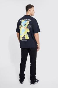 Impression de sonneries T-shirts surdimensionnés T-shirts surdimensionnés pour hommes Coton Baggy Crewneck Streetwear T-shirt - Product Image 5