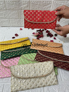 Bolso de Mano Bordado a Mano con Patrón Geométrico Bohemio, Ligero, para Bodas, Fiestas, Uso Diario y de Viaje, por Tradebyd - Product Image 2