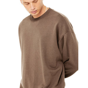 Sweat-shirt surdimensionné en coton de haute qualité vierge Sweat-shirts actifs à col rond personnalisés pour hommes - Product Image 3