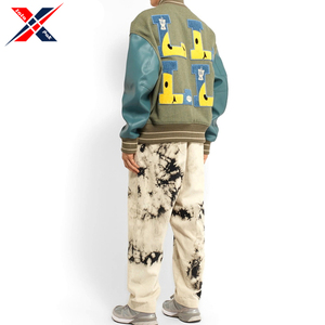 Veste universitaire pour homme de haute qualité à prix de gros, en coton de soie, patchwork, col montant, respirante, séchage rapide pour l'hiver - Product Image 4