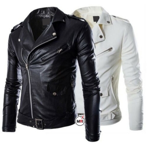 Meilleure qualité vestes en cuir PU hommes col montant veste à glissière toutes les couleurs tailles saison d'hiver personnalisable flambant neuf en gros - Product Image 1