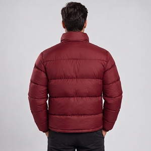 Chaqueta de Plumón Ligera de la Mejor Calidad para Hombre, Chaquetas Acolchadas Personalizadas al por Mayor, Resistentes al Viento, de Poliéster y Algodón para Exteriores - Product Image 3
