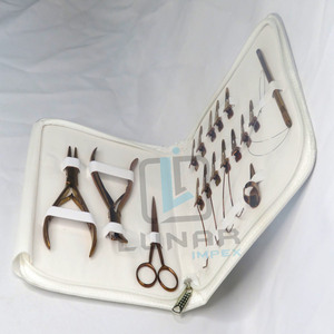 Kit d'outils d'extension de cheveux en acier inoxydable or rose Plasma I Tip avec crochet à boucle Pince à cheveux avec filetage en boîte Aiguilles en forme de C - Product Image 6