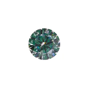 宝石用原石DカラーVVS1透明度を作るジュエリー用の白いルース宝石モアッサナイト丸い鮮やかな形をラボで作成