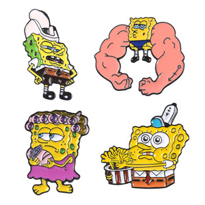 Regalos <span class=keywords><strong>de</strong></span> Metal insignia <span class=keywords><strong>de</strong></span> películas <span class=keywords><strong>de</strong></span> dibujos animados Anime TV Pines <span class=keywords><strong>de</strong></span> solapa mochila Jeans esmalte broche Pin mujeres para <span class=keywords><strong>Bob</strong></span> <span class=keywords><strong>Esponja</strong></span> SquarePants - Product Image 5