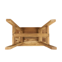 Banc traditionnel rustique en bois de teck démontable ANTIQUE pour appartement, chambre, salle à manger, salon, hôtel, école, entrepôt