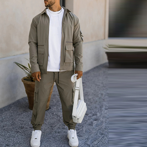 2021 haute qualité décontracté recadrée à capuche femme et survêtement pantalon conception uni blanc couleur unie femmes haut court sweats à capuche - Product Image 2