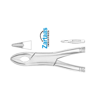 Pince d'extraction en acier inoxydable de haute qualité, incisives supérieures. Canines, prémolaires fig 201 Fabricant et exportateur - Product Image 1