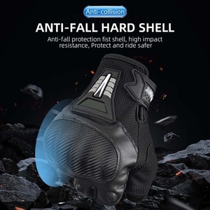 Guantes de moto de medio dedo Guantes de motociclista transpirables de verano Motocross ATV MTB Guantes de moto Protección de ciclismo - Product Image 2