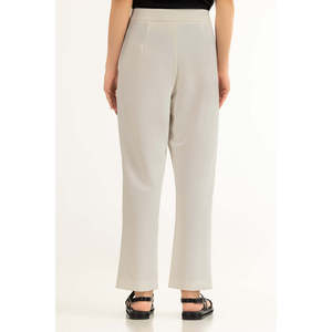 Pantalon en crêpe coupe ajustée WM-TRC-SS26-611 avec décoration boutonnée - Product Image 3