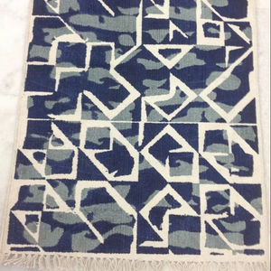 พรมผ้าฝ้ายทอพื้นเรียบซักได้ลายเรขาคณิตแบบแอบสแตรกพรมพื้นที่แบบชาวโบฮีเมียนแบบชาวโบฮีเมียน - Product Image 1