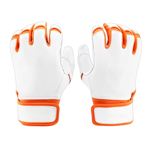 Nouveau design de dragonne extensible Conception de logo personnalisé Gants de frappe de baseball en cuir respirants à quantité minimale de commande basse - Product Image 1