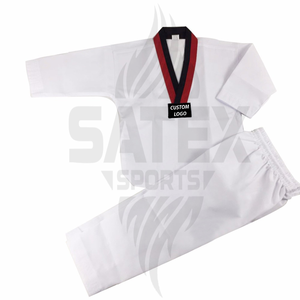 Tenues d'arts martiaux de Taekwondo personnalisées avec logo respirant, 100% coton, haute qualité, unisexe, pour adultes, entraînement - Product Image 2