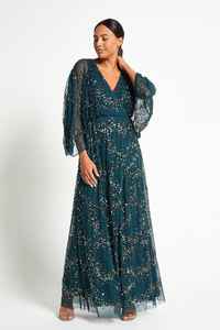 Vestido Largo de Lujo para Mujer, Corte en A, Antiestático, Transpirable, Plisado, con Sujetador Incorporado, para Fiesta, Ecológico - Product Image 3