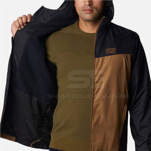 Veste coupe-vent d'hiver personnalisable pour hommes Nouveau design Taille adulte à capuche - Product Image 3