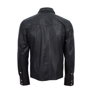 High Quality Custom Logo Design Breathable Formal Winter Unisex <b>Leather</b> Hunting <b>Shirts</b> New Design Multi Color - Product Image 2