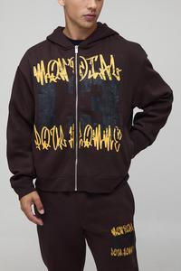 Logo personnalisé Ensemble de survêtement deux pièces pour hommes, tenue de jogging de sport Slim Fit avec sweat à capuche zippé et pantalon de survêtement pour la salle de sport - Product Image 5