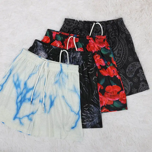 Short de course décontracté d'été pour hommes en maille de polyester écologique avec motif de décoration léger Sublimation Streetwear - Product Image 6