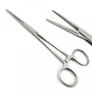 คีมล็อกห้ามเลือดสแตนเลสแบบแมนนวลล็อคด้วยมือเครื่องมือผ่าตัดสำหรับการพยาบาลทางการแพทย์2ชิ้น8" - Product Image 3