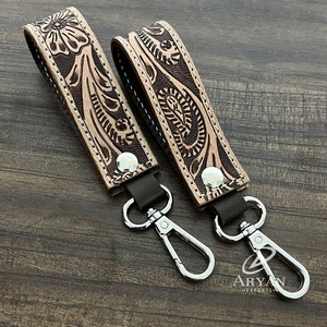 พวงกุญแจหนังแท้สำหรับผู้หญิงพวงกุญแจหนังแท้แบบกำหนดเองขายส่ง - Product Image 1