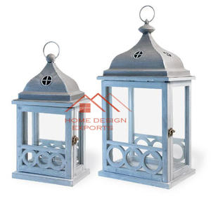 2025 Wooden <b>Lantern</b> Decorative Hot Selling Customization Reusable Degradable Farmhouse - Product Image 1