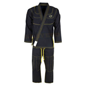 Servicio OEM de alta calidad 100% algodón BJJ GI uniforme peso ligero Color sólido MMA ropa de artes marciales para adultos Impresión de logotipo personalizado - Product Image 3